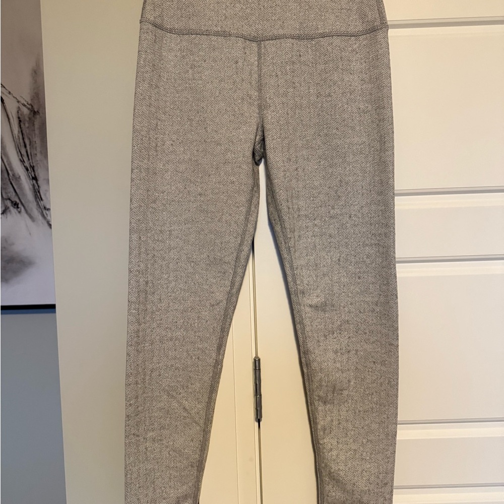 Heathered Gray High-Waisted Leggings